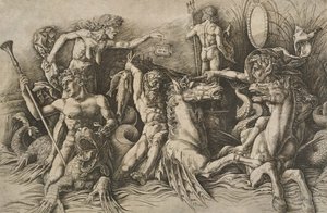 La battaglia degli dei del mare (la metà sinistra)
